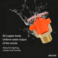 Tête de sprinkler ESFR K14 à bas prix, suspendue/verticale/à fixation latérale, avec protection, pour système d'extinction d'incendie