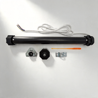 Moteur tubulaire électrique asynchrone monophasé silencieux, étanche, AC 220V, 10Nm, certifié CE, IP44, efficacité IE4, 140W, 50/60Hz