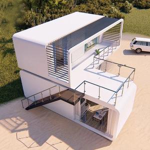 Hermosa Casa Prefabricada Modular de Diseño Tradicional de 2 Dormitorios, Mini Casa de Campo con Escaleras, <span class=keywords><strong>Cabaña</strong></span> Tipo Apple - Product Image 2