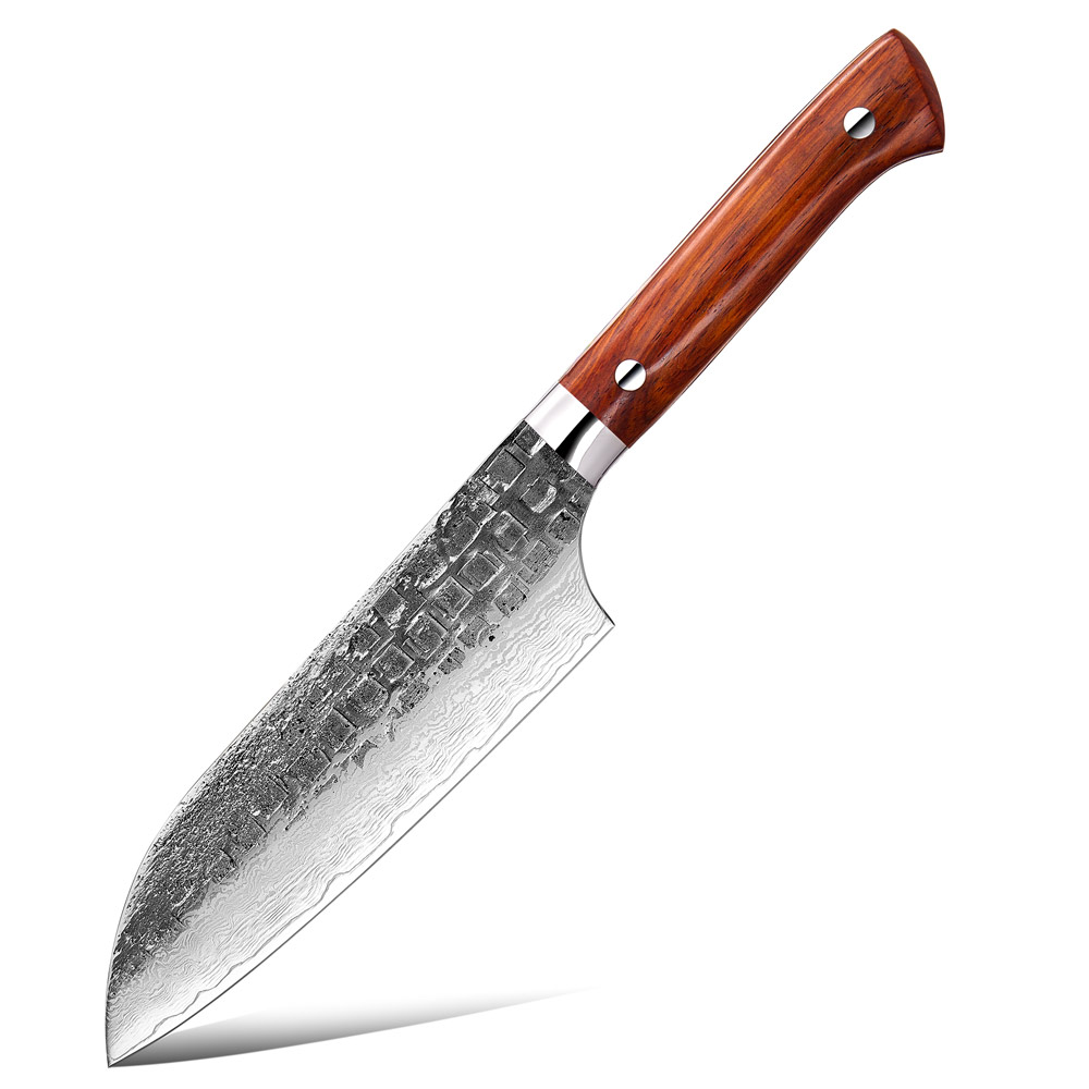 Santoku marrón de 7 pulgadas