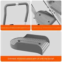 Treppensteiger für Indoor-Aerobic-Fitness; Neuer Klappbarer Stepper mit Doppelgeländer für den Heimgebrauch