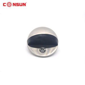 Butée de porte demi-ronde en alliage de zinc de haute qualité, conception sans perçage, base en acier inoxydable - Product Image 6