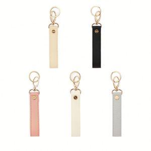 Wholesale Pu Special Texture Rectangular Keychain Concise Style Pendant Waterproof Leather <b>Bag</b> <b>Charms</b> - Product Image 1