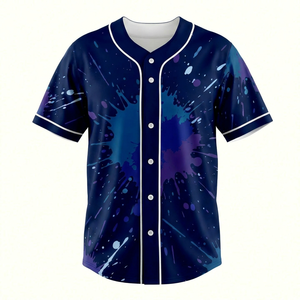 Camiseta de Béisbol de Estilo Libre en Oferta con Diseño de Logotipo Personalizado, Manga Corta, Cierre de Botones, en Varios Colores - Product Image 1