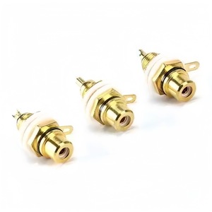 Conector RCA Hembra de 6mm para Montaje en Panel, Aislamiento Blanco, Enchufe de Audio y Video, Conector Phono - Product Image 2