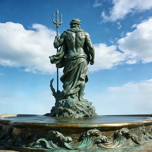 Precio al por mayor: Escultura de bronce de Poseidón a tamaño real para jardín, Dios del mar, fuente de agua. - Product Image 4
