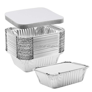 Olla de papel de aluminio desechable con tapas para pasteles y panes <span class=keywords><strong>caseros</strong></span> Concepto de fiambrera - Product Image 6