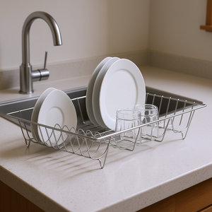 Dishwashing Basket Without Decoration Stainless Steel Dish <b>Rack</b> For Kitchen Draining - Product Image 3