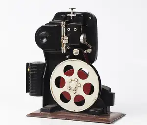 仿古风格电影投影仪相机装饰复古航海投影仪带三脚架低价