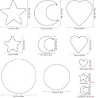 Échantillon gratuit cerceau floral doré 10 pouces anneaux en métal pour l'artisanat macramé attrape-rêves anneau de bougie bricolage de haute qualité artisanat