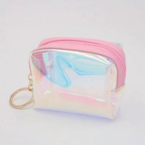 กระเป๋าใส่เหรียญ PVC กันน้ำแบบใส พร้อมช่องใส่บัตร กระเป๋าสะพายขนาดเล็ก มีห่วงคล้องแบบปีนเขา สามารถแขวนได้ - Product Image 3