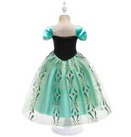 Ensemble de robe de princesse verte pour filles avec couronne, baguette magique et bijoux, costume de fête d'anniversaire pour enfants, Halloween, carnaval, cosplay