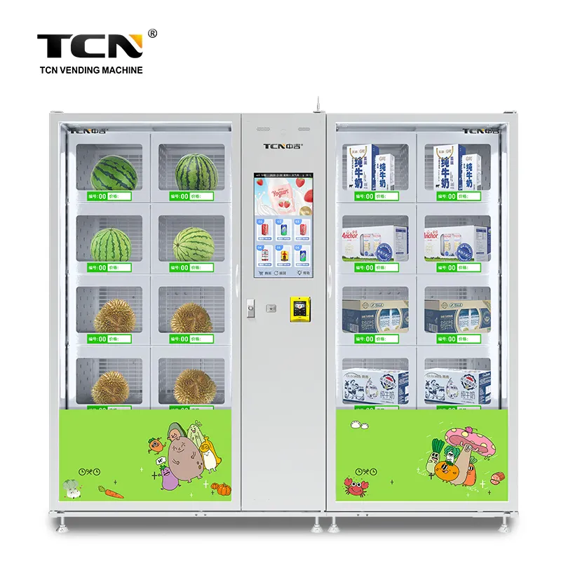 Tcn Self Service Cooling Locker Verse Eten Automaat Touch Screen Met Smart Systeem