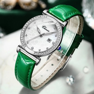 CHENXI <span class=keywords><strong>313</strong></span> montre à quartz élégante avec logo personnalisé pour femme ensemble de montres décontractées ultra minces étanches avec bracelet en cuir - Product Image 5