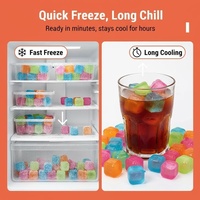Glaçons en plastique réutilisables personnalisés en gros, paquet en vrac, pierres réfrigérantes réutilisables pour bars commerciaux et distribution de boissons