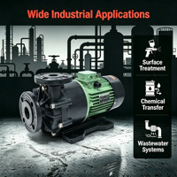Pompe à eau chimique 3 HP sans fuite CFR ETFE 200 L/min pour acide sulfurique, pompe à entraînement magnétique 2,2 kW 220/380V