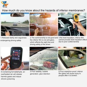 Nano céramique rejet de chaleur isolation <span class=keywords><strong>automobile</strong></span> 100% UVR soins de la peau Uv400 confidentialité transition voiture solaire fenêtre teinte Film - Product Image 6