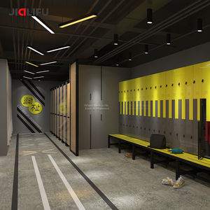 Jialifu personalizado impermeable cerradura Digital Z forma compacto laminado clientes casilleros con Banco para gimnasio - Product Image 3