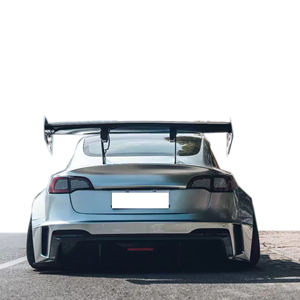 Bodykit pour <span class=keywords><strong>Tesla</strong></span> Model 3 style hacker pare-chocs avant pare-chocs arrière jupes latérales et capot pour <span class=keywords><strong>Tesla</strong></span> Model 3 kit de carrosserie conception de <span class=keywords><strong>robot</strong></span> - Product Image 5