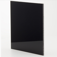 Revestimiento de Pared Exterior Color Negro/Gris Oscuro Plateado, Paneles Compuestos de Aluminio ACP/ACM, Paneles de Pared Impermeables y Tableros de Pared