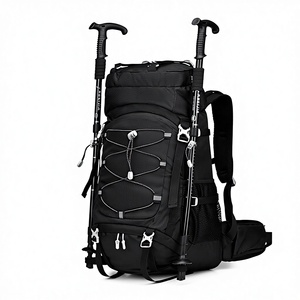 <span class=keywords><strong>Mochila</strong></span> <span class=keywords><strong>de</strong></span> Senderismo y Montañismo <span class=keywords><strong>de</strong></span> Gran Capacidad <span class=keywords><strong>de</strong></span> <span class=keywords><strong>60</strong></span> <span class=keywords><strong>Litros</strong></span>, Impermeable, <span class=keywords><strong>de</strong></span> Poliéster, para Viajes y Campamentos al Aire Libre - Product Image 1