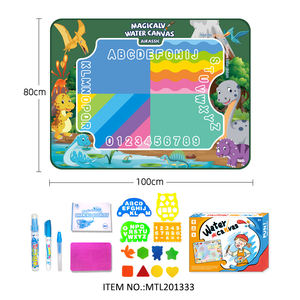 Esteras de pintura mágicas DIY educativas de gran tamaño Aqua Water Doodle Mat Magic Water Drawing Mat juguetes para niños - Product Image 2