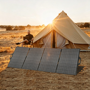 High-Efficiency Portable 400W Folding Monocrystalline Silicon Foldable <b>Solar</b> for Outdoor Traveler - Product Image 4