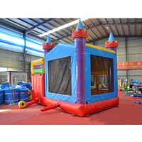 Château gonflable commercial en PVC avec toboggan et piscine à jets d'eau pour fêtes d'enfants, certifié CE