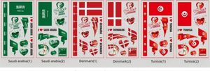 Nouveau produit pour fête de football |   Tatouages temporaires pour le visage et le corps - Autocollants pour fans pour les jeux et les événements - Product Image 6