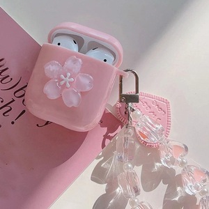 เคสลายดอกซากุระ เหมาะสำหรับ AirPods Pro 1/2/3/4/5 สีชมพู เคสหูฟังไร้สายกันกระแทก - Product Image 1