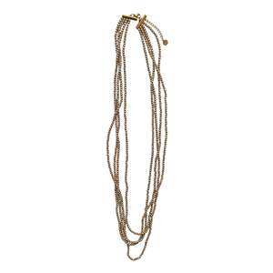 สร้อยคอแฟชั่นประดับลูกปัด สแตนเลสสตีล 316L ชุบทอง PVD ทนทาน หลายเส้น ยาว - Product Image 1