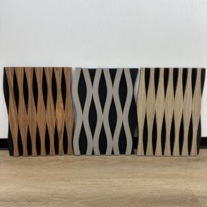 Conceptions élégantes Panneaux acoustiques 3D Panneau mural acoustique HDF Panneau acoustique en bois insonorisé Installation de <span class=keywords><strong>bricolage</strong></span> pour les salons - Product Image 2