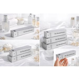 Boîtes d'emballage cosmétiques pliables colorées personnalisées pour les petites entreprises, vente en gros, design de boîtes en papier pour produits de soin de la peau - Product Image 1