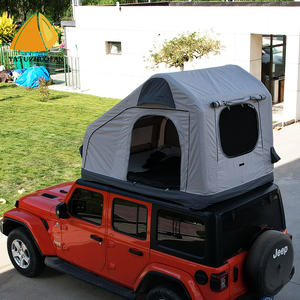 Tente de voiture gonflable noire en vente chaude pour les voitures SUV et les camions, <span class=keywords><strong>camping</strong></span> en plein air, fabriquée en tissu de coton - Product Image 6