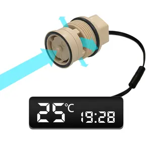 Tuabin nước máy phát điện mini được sử dụng cho vòi thông minh để hiển thị nhiệt độ và thời gian