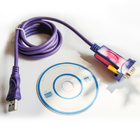 Cable Adaptador de Puerto Serie USB a RS232 DB9 de 6 Pies con Chipset FTDI Compatible con Windows 10 8 7 y Mac Linux