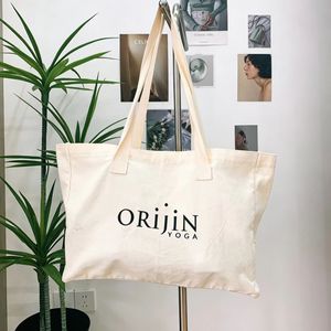 High quality Customized <b>Large</b> Cotton Shoulder Recycle Tote <b>Bag</b> with Embroidered logo for Grocery Storage Travel or <b>Beach</b> Use - Product Image 6