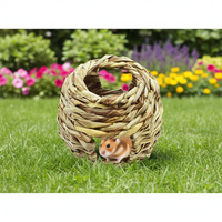 Maison en herbe pour lapins, cochons d'Inde, chinchillas et jouet naturel