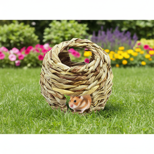 Casa de hierba para conejos, conejillos de indias, chinchillas y juguete natural - Product Image 6