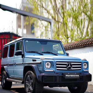 Venta al por mayor de cristal brillante personalizado de China azul pegatina para carrocería de coche película de vinilo revestimiento para coche - Product Image 4