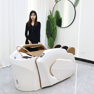 Luxuriöses Modernes Schönheitssalon-Möbelstück Elektrisches Massage-Waschbett Moderner Kopftherapie-Spa-Shampoo-Stuhl mit Beleuchtung - Product Image 5