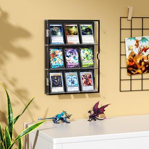 Trường hợp hiển thị thẻ bóng chày acrylic, Giá hiển thị thẻ thể thao, trường hợp hiển thị thẻ kinh doanh treo tường với cửa từ. - Product Image 6