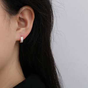 NUOVI <span class=keywords><strong>Orecchini</strong></span> Minimalisti alla Moda in <span class=keywords><strong>Argento</strong></span> Sterling 925 con Diamanti, <span class=keywords><strong>Orecchini</strong></span> <span class=keywords><strong>a</strong></span> <span class=keywords><strong>Cerchio</strong></span> Placcati Oro con <span class=keywords><strong>Piccoli</strong></span> Zirconi per Donne - Product Image 2