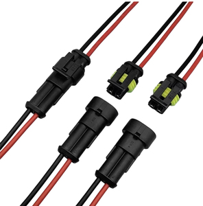 Automotive draad directe levering rood zwart 2-aderig waterdicht mannelijk-vrouwelijk draadkabelboom DJ7021y-1.5-21 voor auto-elektronica - Product Image 1