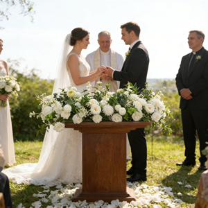 Chemin de table en fleurs artificielles en soie réaliste personnalisé pour les mariages et les événements de rentrée scolaire - Taille et couleur personnalisables - Product Image 3