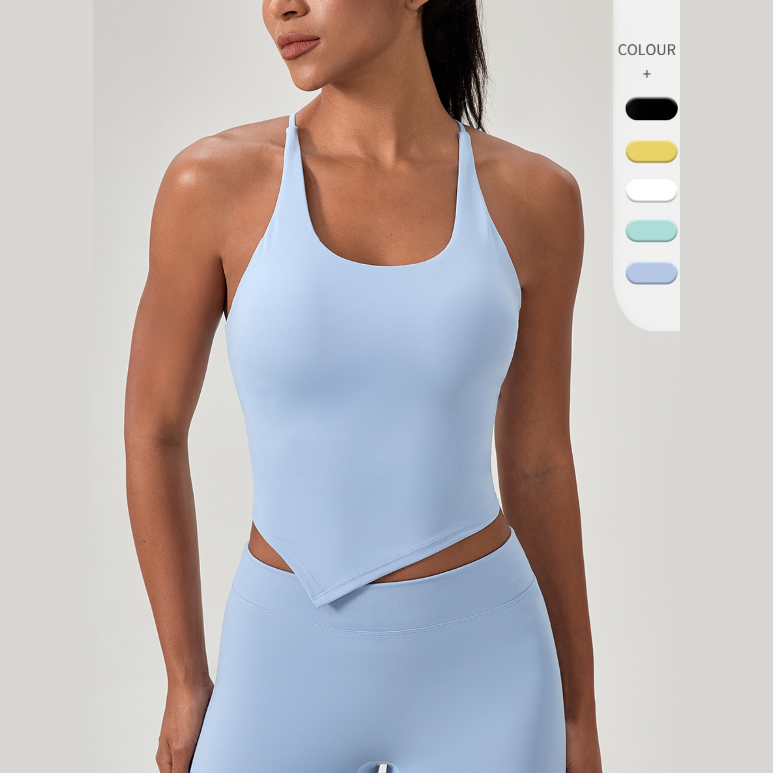 Newly Designed Yoga Clothes Custom logo Yoga Exercise Vest with Chest Pad Women's Breathable Yoga Top Running Fitness Vest OEM