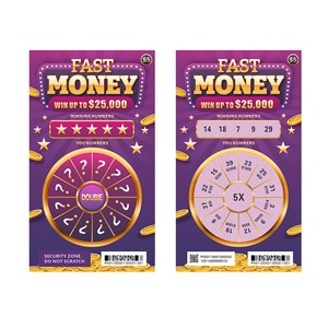 Tarjeta de Raspar de Lotería de Entretenimiento con Diseño Personalizado, Patrón a Medida, Bonificación de Duplicación, Impresión en Línea, Fabricante - Product Image 5