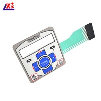 Panneau de clavier à membrane avec écran personnalisé, panneau de commutation pour calculatrice