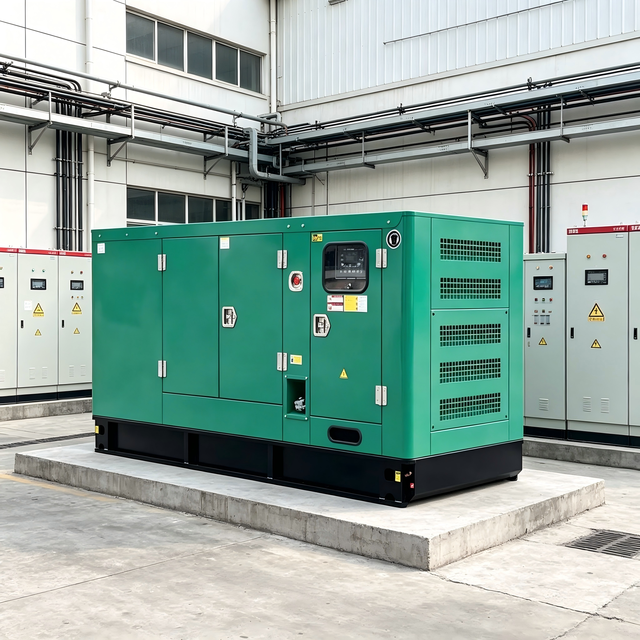 Industrial Silent Diesel Generator Three Phase Water Cooled 50hz 40kw 50kva Construction Engineering Project Power