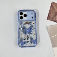 Coque de téléphone antichoc avec motif floral papillon et décoration CD pour ZT Blade V80 PRO